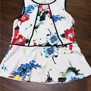 Floral Sleeveless Top - Multicolor